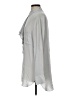 HEATHER Gray Long Sleeve Blouse Size S - photo 5