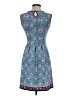 Max Studio Paisley Blue Casual Dress Size XS - photo 2