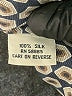 Faconnable 100% Silk Tweed Brown Long Sleeve Silk Top Size L - photo 7