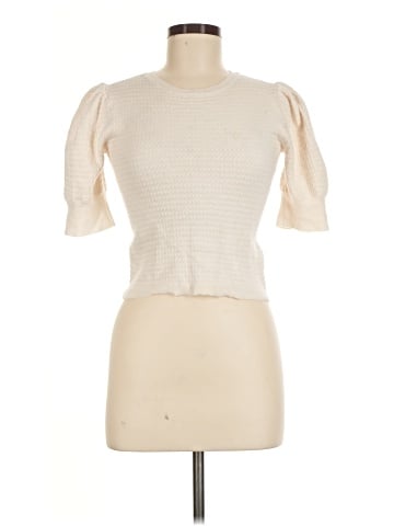 Madewell Merino Wool-Silk Blend Puff-Sleeve Sweater Tee (view 1)