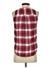 Lucky Brand Plaid Red Sleeveless Button-Down Shirt Size S - photo 2