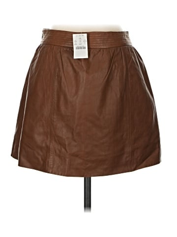 J.Crew Collection Faux Leather Skirt (view 2)