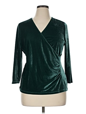 Soft Surroundings 3/4 Sleeve Top (view 1)
