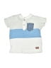 7 For All Mankind Blue Short Sleeve Henley 12-18 MO / 18 MO - photo 1