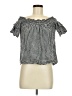 Laju Black Short Sleeve Blouse Size M (petite) - photo 1