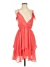 Kling 100% Polyester Orange Cocktail Dress Size XS - photo 1