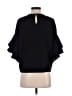 Zara 100% Polyester Black Short Sleeve Top Size S - photo 2