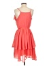 Kling 100% Polyester Orange Cocktail Dress Size XS - photo 2