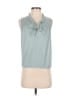 Ann Taylor LOFT 100% Polyester Teal Sleeveless Blouse Size S (petite) - photo 1