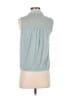 Ann Taylor LOFT 100% Polyester Teal Sleeveless Blouse Size S (petite) - photo 2