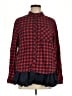 BDG Plaid Red Long Sleeve Button-Down Shirt Size M - photo 1