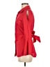 Neiman Marcus Red 3/4 Sleeve Button-Down Shirt Size M - photo 5