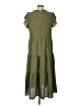 Shein 100% Polyester Solid Green Casual Dress Size L - photo 2