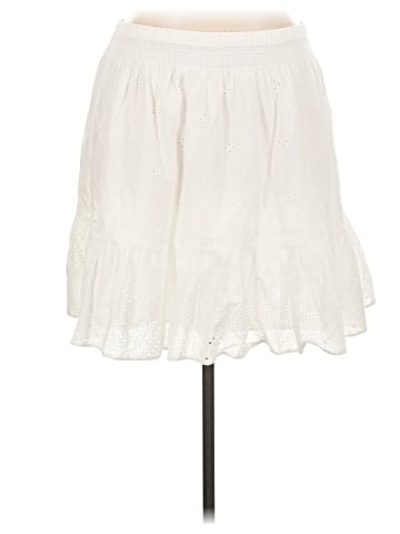 Madewell Embroidered Smock-Waist Ruffle Mini Skirt (view 1)