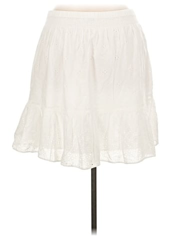 Madewell Embroidered Smock-Waist Ruffle Mini Skirt (view 2)