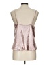 Victoria's Secret 100% Polyester Silver Sleeveless Blouse Size L - photo 2
