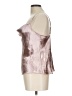 Victoria's Secret 100% Polyester Silver Sleeveless Blouse Size L - photo 5