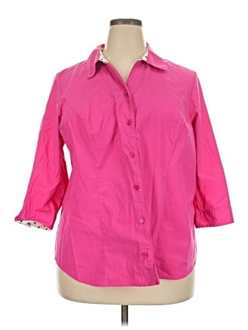 Cj Banks 3/4 Sleeve Button-Down Shirt (view 1)