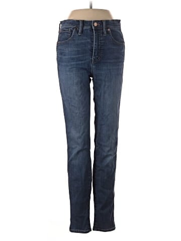 Madewell 10" High-Rise Skinny Jeans in Danny Wash: TENCEL&trade; Denim Edition (view 1)