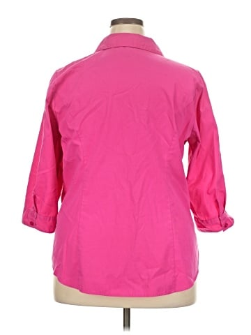 Cj Banks 3/4 Sleeve Button-Down Shirt (view 2)