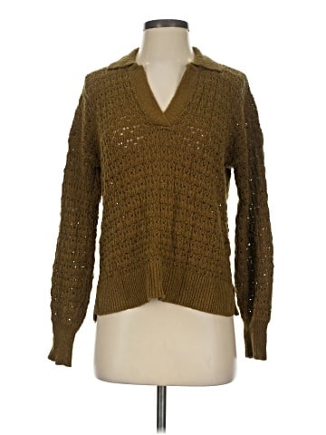 Madewell Sunbury Open-Stitch Polo Sweater (view 1)