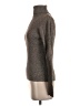 Moda International 100% Cotton Metallic Gray Turtleneck Sweater Size S - photo 5