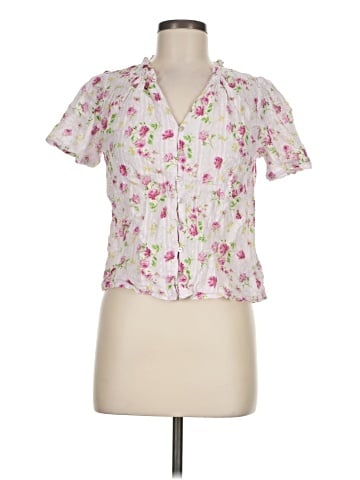 NANETTE Nanette Lepore Short Sleeve Blouse (view 1)