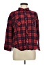 Forever 21 Plaid Red Long Sleeve Button-Down Shirt Size M - photo 1