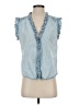 Elan Blue Sleeveless Blouse Size S - photo 1