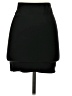 Wow Couture Solid Black Casual Skirt Size S - photo 2