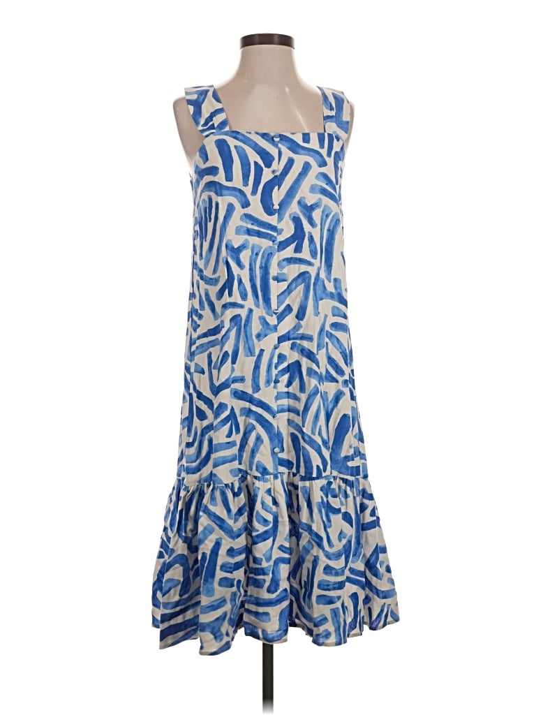 Pre-owned Pieces Casual Dress In Blue