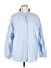 BaeVely Blue Long Sleeve Button-Down Shirt Size 1X - photo 1