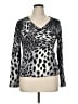 Pierri Animal Print Silver Pullover Sweater Size XL - photo 1