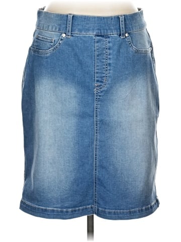 Gloria Vanderbilt Denim Skirt (view 1)