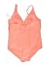 Lands' End Solid Orange One Piece Swimsuit Size XL - photo 2