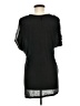 BCBGMAXAZRIA Metallic Silver Short Sleeve Top Size M - photo 2