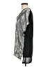BCBGMAXAZRIA Metallic Silver Short Sleeve Top Size M - photo 5