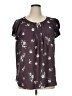 Papermoon Purple Short Sleeve Blouse Size 1X - photo 1