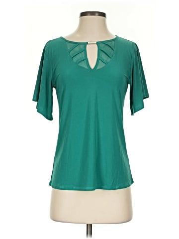 NY Collection Short Sleeve Blouse (view 1)