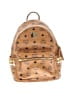MCM 100% Coated Canvas Tan Brown Visetos Mini Backpack One size - photo 1