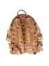 MCM 100% Coated Canvas Tan Brown Visetos Mini Backpack One size - photo 2