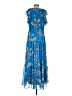 Taylor 100% Polyester Blue Casual Dress Size S - photo 2