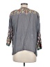 Johnny Was Gray 3/4 Sleeve Blouse Size M - photo 2