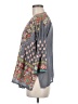 Johnny Was Gray 3/4 Sleeve Blouse Size M - photo 5