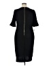 Calvin Klein Solid Black Casual Dress Size 16 - photo 2
