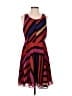 CAbi 100% Polyester Stripes Purple Casual Dress Size S - photo 1