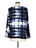 Counterparts 100% Polyester Tie-dye Blue Long Sleeve Blouse Size L - photo 2