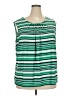 Roz & Ali Green Sleeveless Blouse Size 3X - photo 1