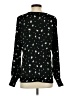 Halogen 100% Polyester Stars Black Long Sleeve Blouse Size S - photo 2