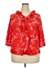 Blooming Jelly Red 3/4 Sleeve Blouse Size XXL - photo 1